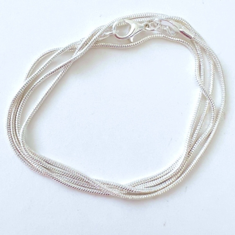 925 Sterling Silver Rope Necklace Womens Jewelry 22 Inch